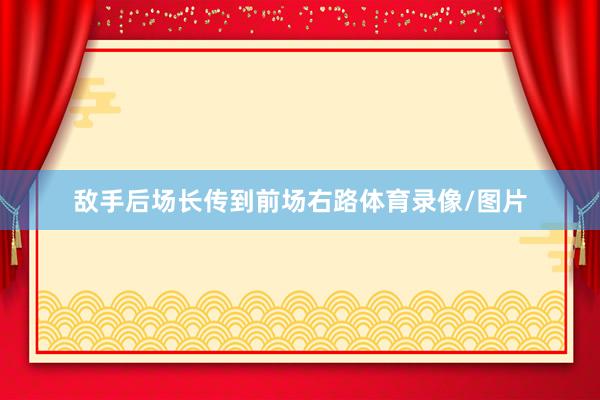 敌手后场长传到前场右路体育录像/图片