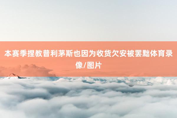 本赛季捏教普利茅斯也因为收货欠安被罢黜体育录像/图片