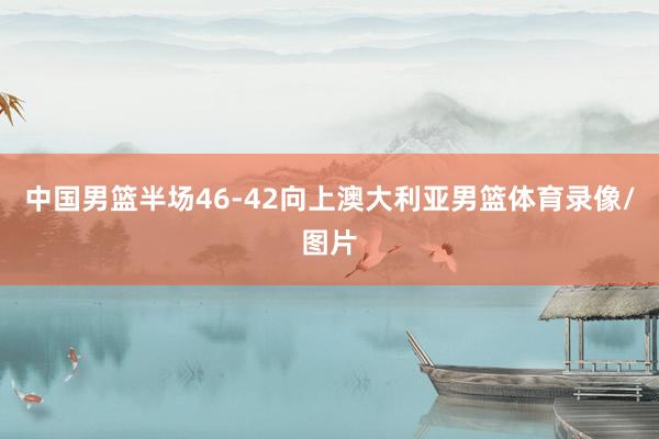 中国男篮半场46-42向上澳大利亚男篮体育录像/图片