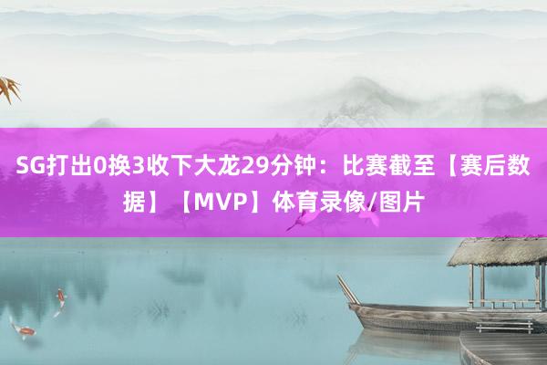 SG打出0换3收下大龙29分钟：比赛截至【赛后数据】【MVP】体育录像/图片