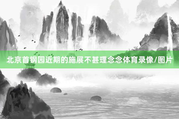 北京首钢园近期的施展不甚理念念体育录像/图片